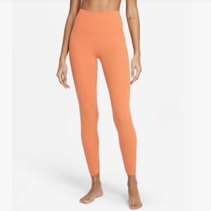 Nike Healing Orange Dri-FIT High Waist 7/8 Infinalon Leggings